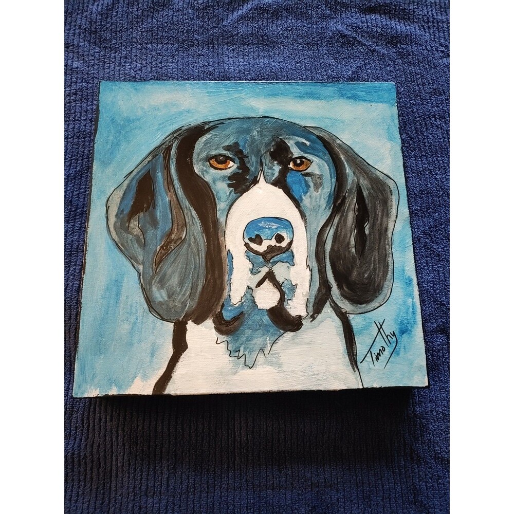 Original Acrylic Painting "You Ain't Nothin But A" 12" X 12" By Timothy Designs